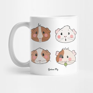 Cute adorable Guinea pigs illustration Mug